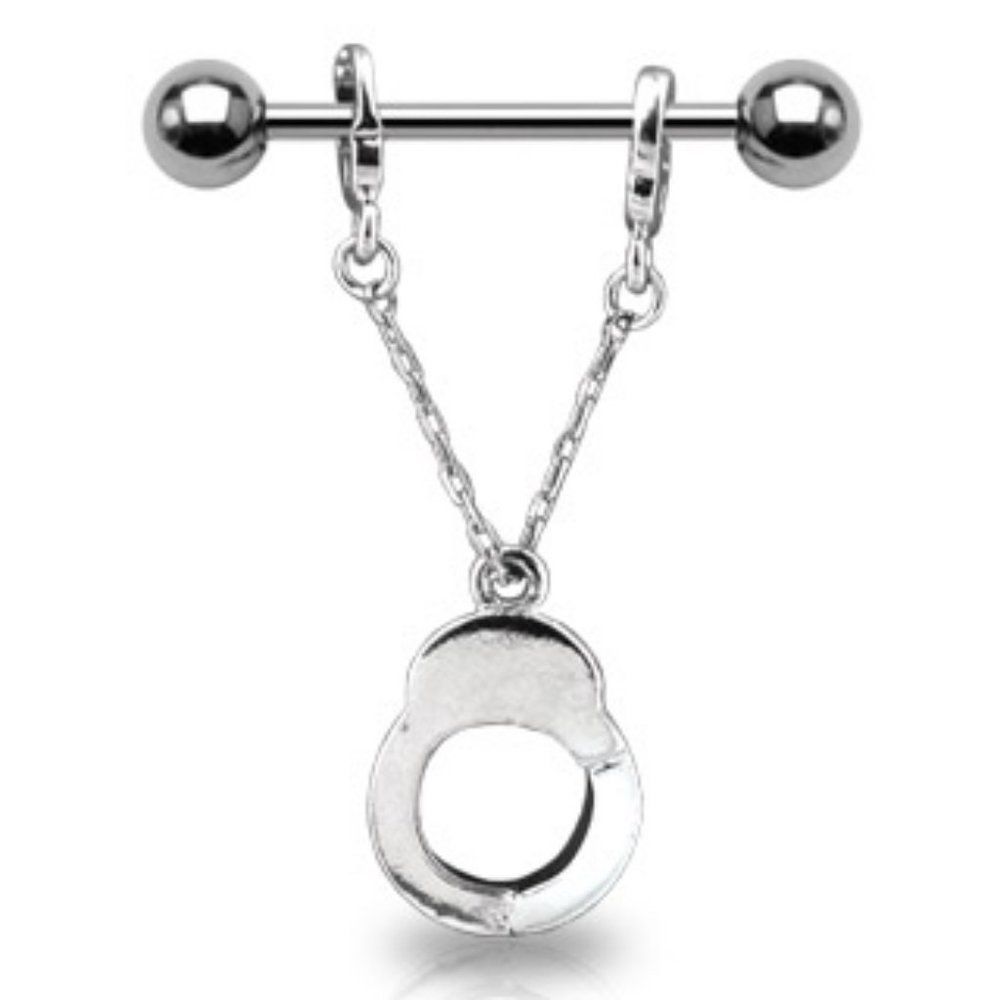 Handcuff Dangle Nipple Shield w/ Bar